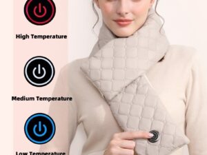 Electric Heating Scarf 3 Gear Heating Pads Outdoor Warm Heated Scarf USB Heater Thermal Shawl Neck Brace Warm Bib For Women Men