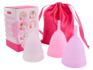Leak-proof Silicone Menstrual Cup Color Box Packaging